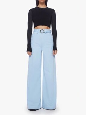 NWT MOTHER SNACKS High-Waist Wide Leg